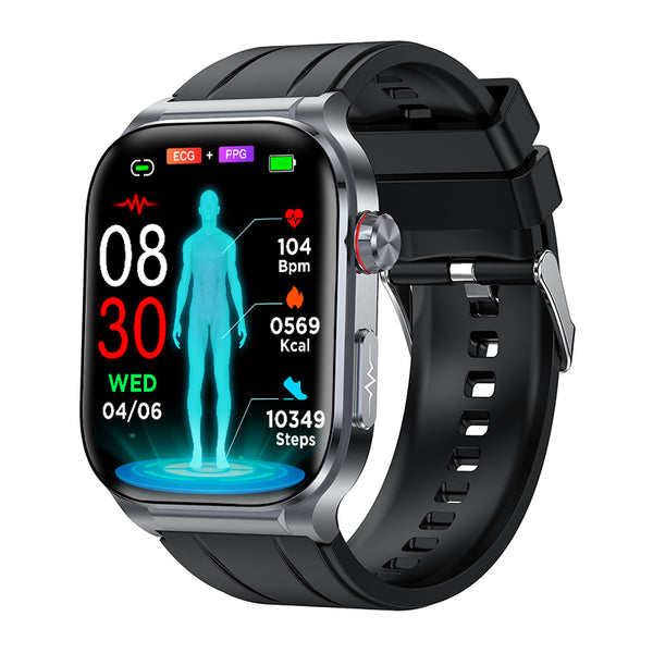 High-End Professional ECG/EKG Blood Sugar Blood Pressure Heart Rate Health Management Watch