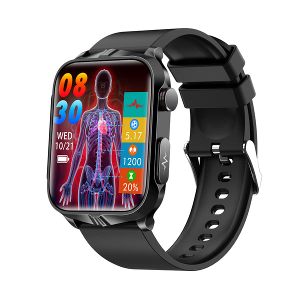 New Generation of Pulse therapy ECG Blood Sugar Blood Pressure Monitoring Smart Health Watch